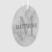 Personalisiertes Monogramm und Namensmarkierung Ornament (Vorderseite)