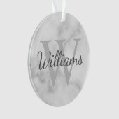 Personalisiertes Monogramm und Namensmarkierung Ornament (Vorderseite)