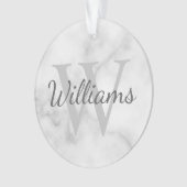 Personalisiertes Monogramm und Namensmarkierung Ornament (Vorderseite)