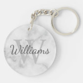 Personalisiertes Monogramm und Namensmarkierung Schlüsselanhänger (Rückseite)