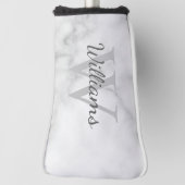 Personalisiertes Monogramm- und Namensmarmorbild Golf Headcover (Rotieren 90)