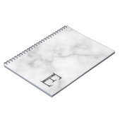 Personalisiertes Monogramm und NamensNotebook Notizblock (Linke Seite)