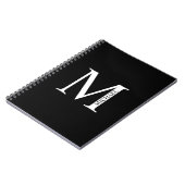 Personalisiertes Monogramm und NamensNotebook Notizblock (Linke Seite)