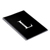 Personalisiertes Monogramm und NamensNotebook Notizblock (Rechte Seite)