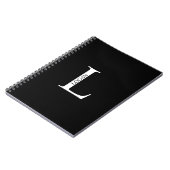 Personalisiertes Monogramm und NamensNotebook Notizblock (Linke Seite)