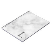 Personalisiertes Monogramm und NamensNotebook Notizblock (Linke Seite)
