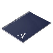 Personalisiertes Monogramm und NamensNotebook Notizblock (Linke Seite)