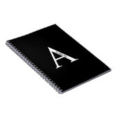 Personalisiertes Monogramm und NamensNotebook Notizblock (Rechte Seite)