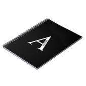 Personalisiertes Monogramm und NamensNotebook Notizblock (Linke Seite)