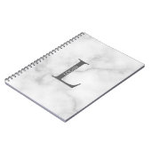 Personalisiertes Monogramm und NamensNotebook Notizblock (Linke Seite)