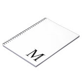 Personalisiertes Monogramm und NamensNotebook Notizblock (Linke Seite)