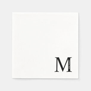 Personalisiertes Monogramm und Namenspapier Napkin Serviette
