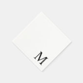 Personalisiertes Monogramm und Namenspapier Napkin Serviette (Ecke)