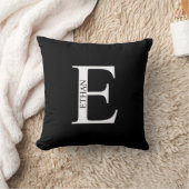 Personalisiertes Monogramm und Namenspatzen Kissen (Decke)