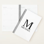Personalisiertes Monogramm und Namensplaner Planer (Anzeige)