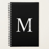 Personalisiertes Monogramm und Namensplaner Planer (Vorderseite)