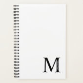 Personalisiertes Monogramm und Namensplaner Planer (Vorderseite)