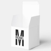 Personalisiertes Monogramm und Namensvorzug Geschenkschachtel (Geöffnet)