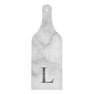 Personalisiertes Monogramm und Namenszuschnitt Schneidebrett