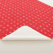 Personalisiertes Monogramm und Runen-Symbol-Blanke Sherpadecke (3/4)
