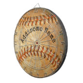 Personalisiertes Monogramm Vintage Baseball Dartscheibe (Vorderseite rechts)