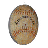 Personalisiertes Monogramm Vintage Baseball Dartscheibe (Vorderseite Links)