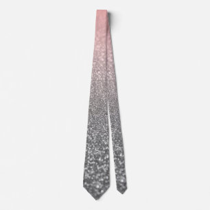 Personalisiertes Monogramm Vintage Glitter Glanz R Krawatte