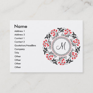 Personalisiertes Monogramm Visitenkarte
