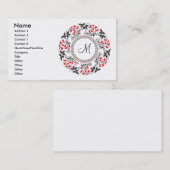 Personalisiertes Monogramm Visitenkarte (Vorne/Hinten)