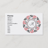 Personalisiertes Monogramm Visitenkarte (Vorderseite)