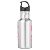 Personalisiertes Monogramm Wasser Flasche | Sportg Edelstahlflasche (Rückseite)