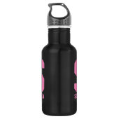 Personalisiertes Monogramm Wasser Flasche | Sportg Trinkflasche (Rückseite)