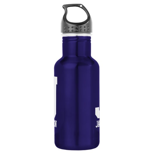 Personalisiertes Monogramm Wasser Flasche | Sportg Trinkflasche (Rückseite)