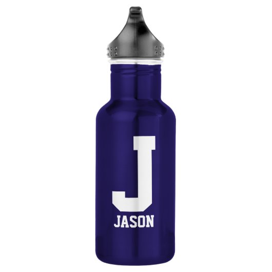 Personalisiertes Monogramm Wasser Flasche | Sportg Trinkflasche (Rechts)