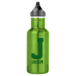 Personalisiertes Monogramm Wasser Flasche | Sportg Trinkflasche