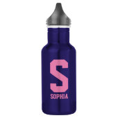 Personalisiertes Monogramm Wasser Flasche | Sportg Trinkflasche (Links)