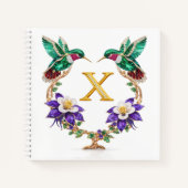 Personalisiertes Monogramm X Hochzeitsgeschenk Kol Notizblock (Vorderseite)