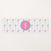 Personalisiertes Monogramm Yogamatte (Vorderseite (Horizontal))