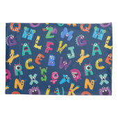 Personalisiertes Monster ABC Albern Alphabet Monst Kissenbezug (Rückseite)