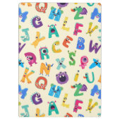Personalisiertes Monster ABC Albern Alphabet Monst Klemmbrett (Rückseite)