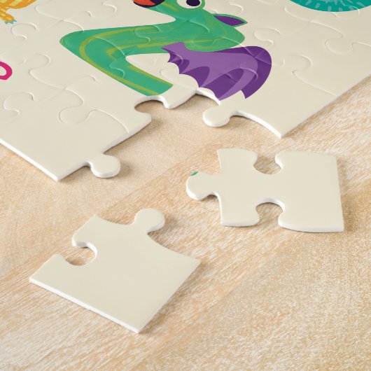 Personalisiertes Monster ABC Albern Alphabet Monst Puzzle (Seite)