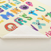 Personalisiertes Monster ABC Albern Alphabet Monst Sherpadecke (3/4)
