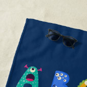 Personalisiertes Monster ABC Albern Alphabet Monst Strandtuch (Beispiel)