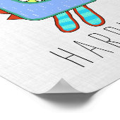 Personalisiertes Monster-Poster Poster (Ecke)