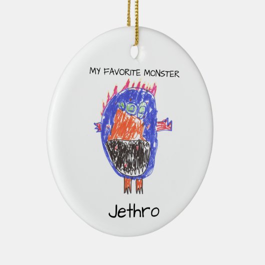 Personalisiertes Monster Weihnachtsschmuck (Rechts)