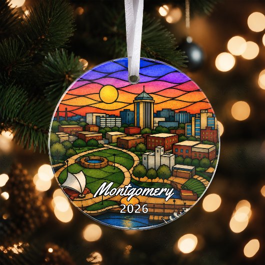 Personalisiertes Montgomery-Acrylabzeichen, Benutz Ornament