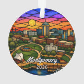 Personalisiertes Montgomery-Acrylabzeichen, Benutz Ornament (Rückseite)