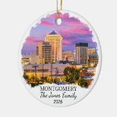 Personalisiertes Montgomery-Ornament, Benutzerdefi Keramik Ornament (Links)