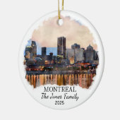 Personalisiertes Montreal-Ornament, Kanada-Geschen Keramik Ornament (Links)