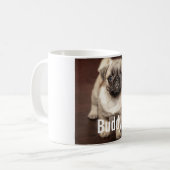 Personalisiertes Mops-HundeFoto und Ihr Kaffeetasse (Vorderseite Links)